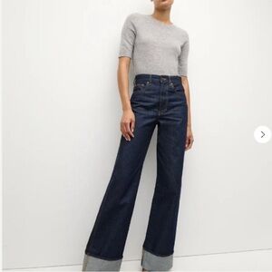 Veronica Beard Taylor Cuffed Wide Leg Denim size 26